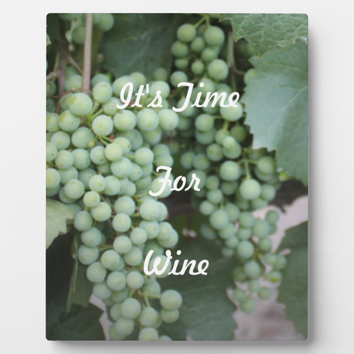 Green Grapes Growing Display Plaque