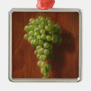 Green Grapes Metal Ornament