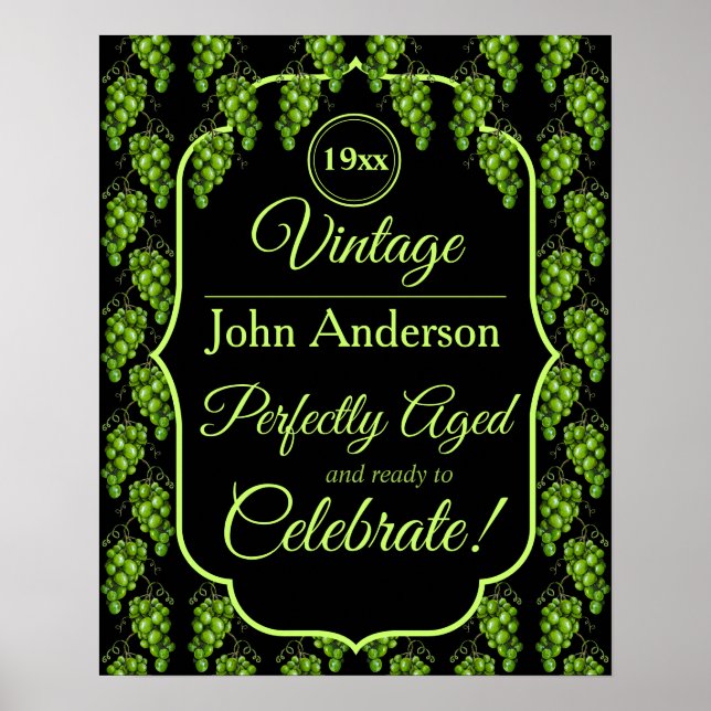 Green Grapes Poster (Front)