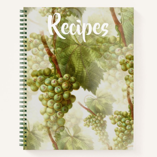 Green Grapes Recipe Book (Front)