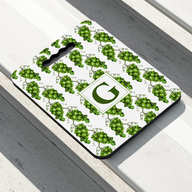 Green Grapes Stadium Seat Cushion (In Situ)