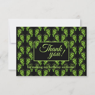 Green Grapes Thank You Card