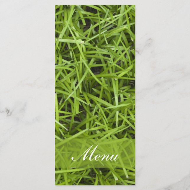 Green Grass Backyard Wedding Menu (Back)