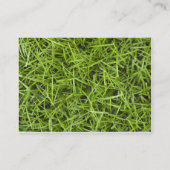 Green Grass Backyard Wedding Place Cards (Back)