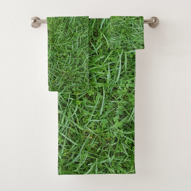Green Grass Bath Towel Set (Insitu)