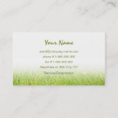 Green Grass Business Card (Back)