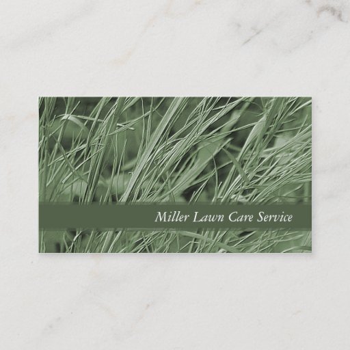 Customizable Green Grass Business Cards
