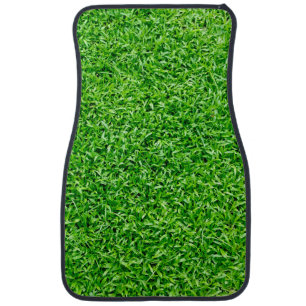 Green grass car floor mat