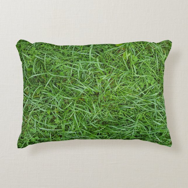 Green Grass  Decorative Pillow (Front)