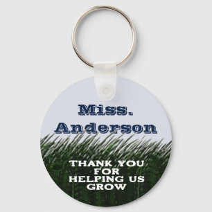 Green Grass Elementary School Teacher Appreciation Keychain