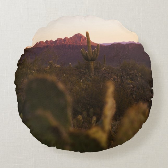 GREEN GRASS FIELD ROUND PILLOW (Front)
