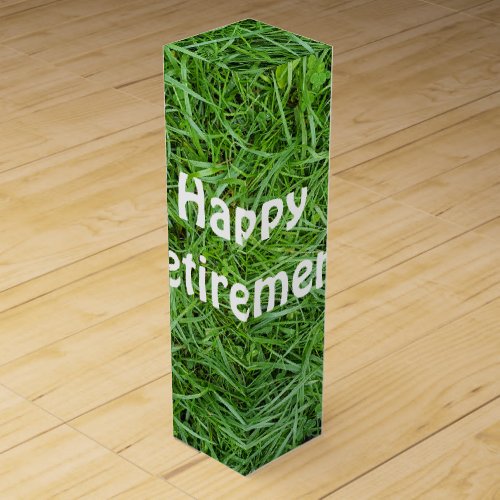 Green Grass for Retirement Wine Box