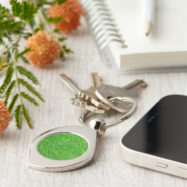 Green grass keychain (Side)