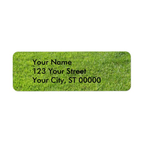 Green Grass Label