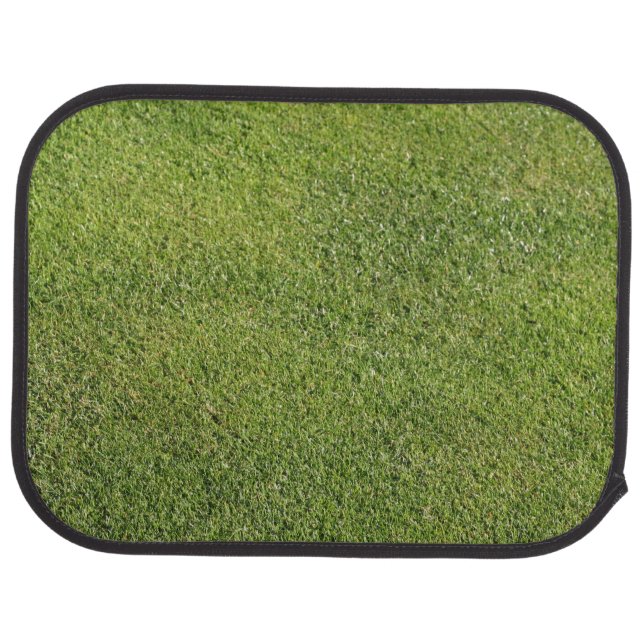 Green grass lawn look car floor mat (Rear)