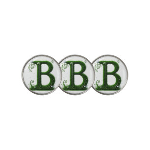 Green Grass Letter B With Golf Clubs: Sport, Natur Ball Marker