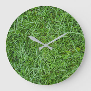 green grass maco large clock
