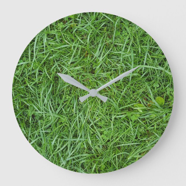 green grass maco large clock (Front)
