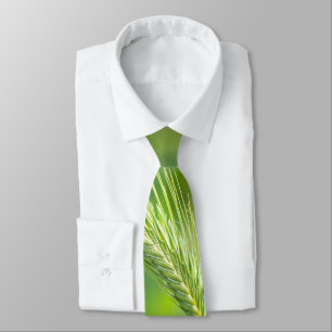 Green grass neck tie