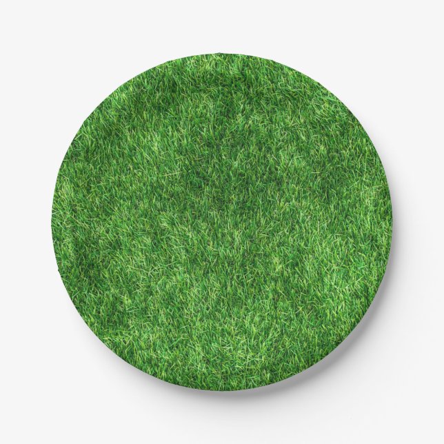 Green Grass Paper Plates (Front)