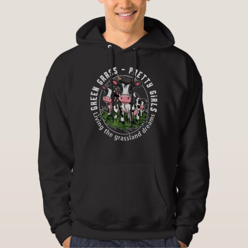 Green grass pretty girls hoodie