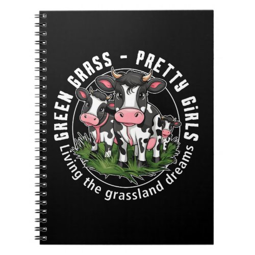 Green Grass _ Pretty Girls Notebook