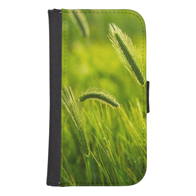 green grass samsung galaxy wallet case (Front)
