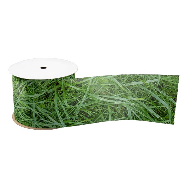 Green Grass Satin Ribbon (Spool)