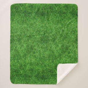 Green Grass Sherpa Blanket