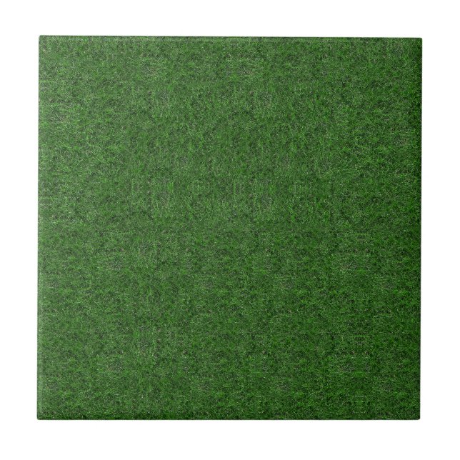 Green Grass Texture Ceramic Tile (Front)