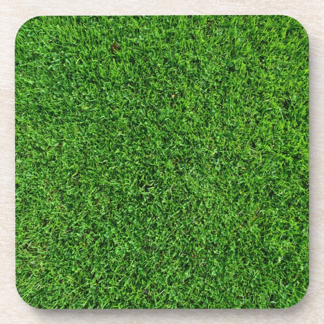 Green Grass Texture Drink Coaster (Front)