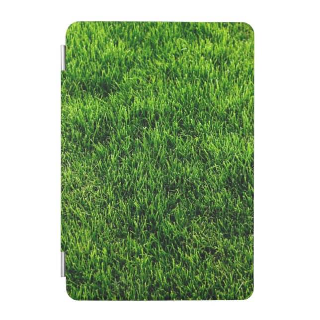 Green grass texture from a soccer field iPad mini cover (Front)