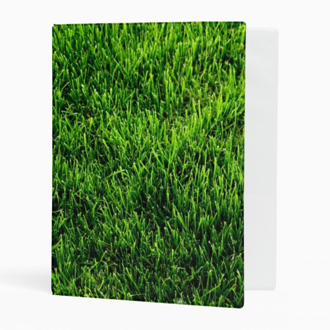 Green grass texture from a soccer field mini binder (Front/Inside)