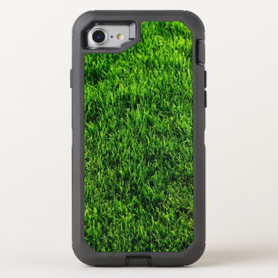 Green grass texture from a soccer field OtterBox defender iPhone SE/8/7 case