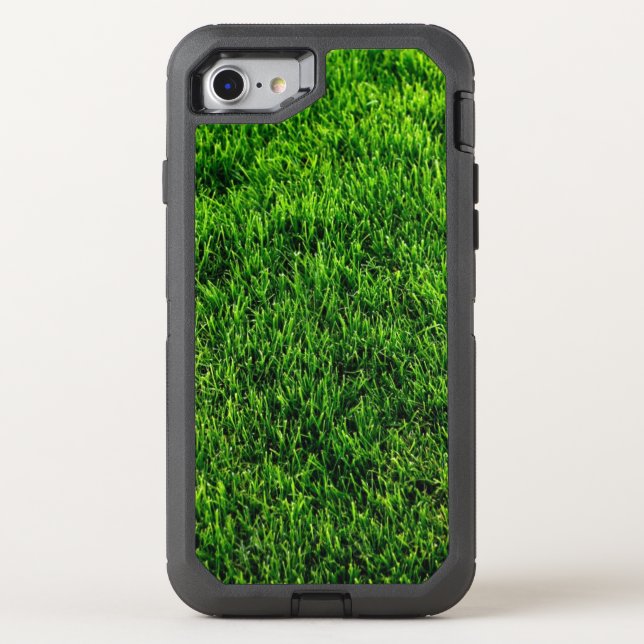 Green grass texture from a soccer field otterbox iPhone case (Back)