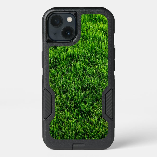 Green grass texture from a soccer field otterbox iPhone case (Back)