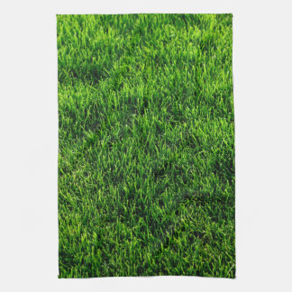 Green grass texture from a soccer field towel