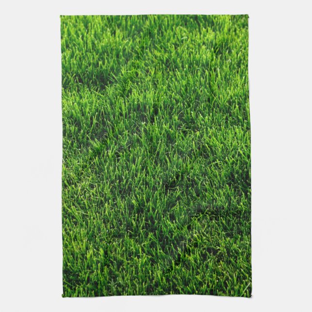 Green grass texture from a soccer field towel (Vertical)