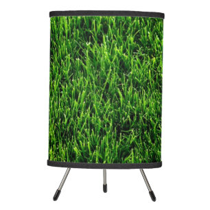 Green grass texture from a soccer field tripod lamp