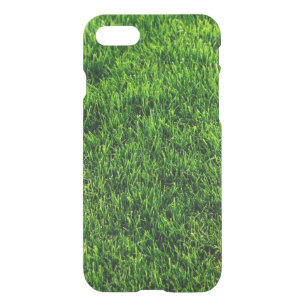 Green grass texture from a soccer field iPhone SE/8/7 case