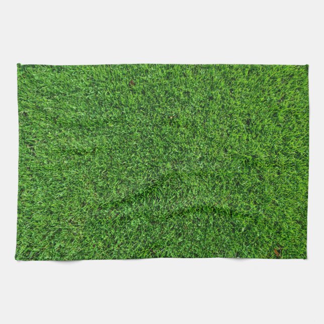Green Grass Texture Towel (Horizontal)