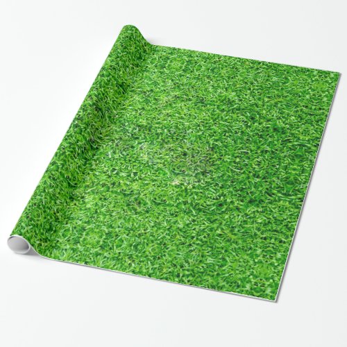 Green Grass Texture Wrapping Paper