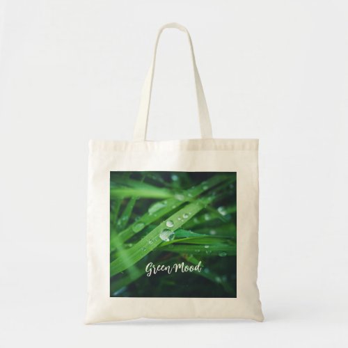 Green grass tote bag
