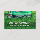 Green Grass Yard Lawn Care Gardening Landscaping Business Card (Front)