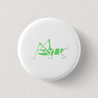 Green Grasshopper Button