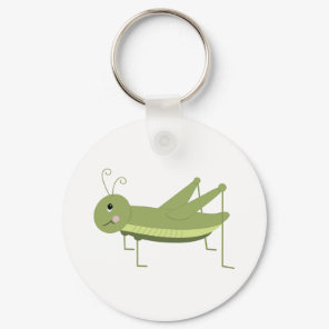 Green Grasshopper Keychain