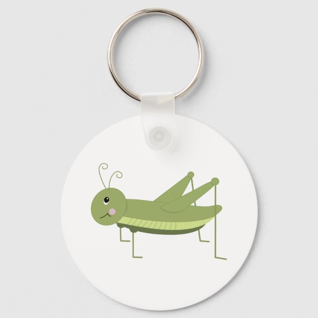 Green Grasshopper Keychain (Front)