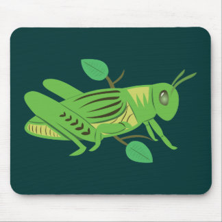 Green Grasshopper Mouse Pad