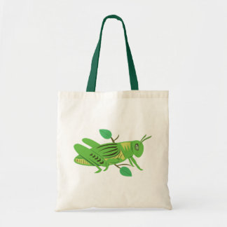 Green Grasshopper Tote Bag
