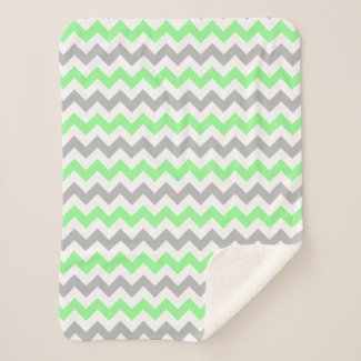 Green & Gray Chevron